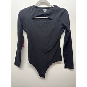 PUMIEY Long Sleeve Bodysuit Women's Key Hole Tops Body Suits‎ New #38